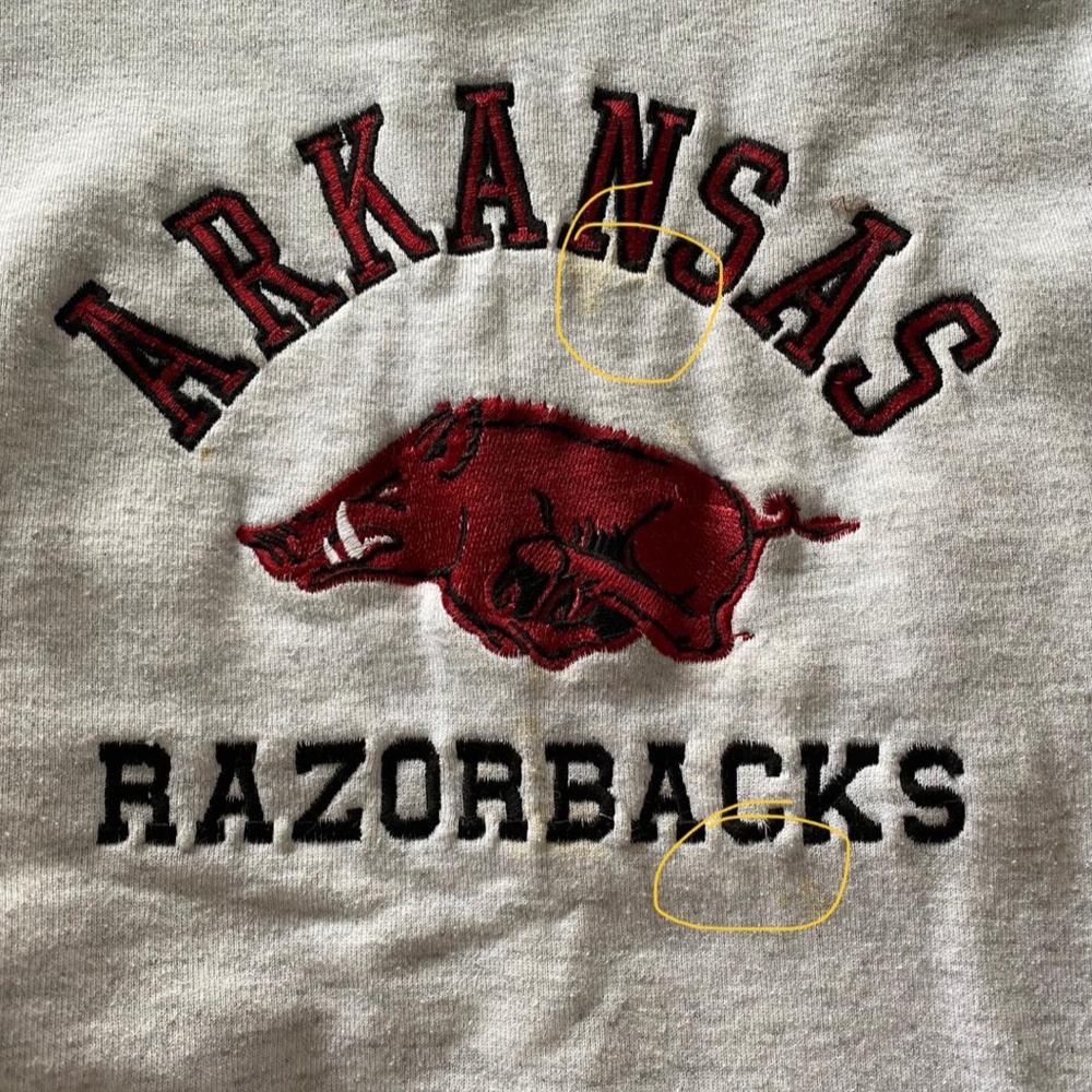 Arkansas Razorback Sweatshirt - Picture 5 of 7